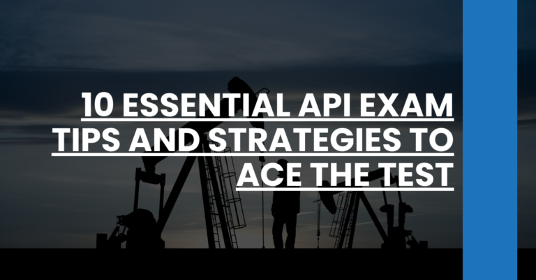 10 Essential API Exam Tips and Strategies to Ace the Test