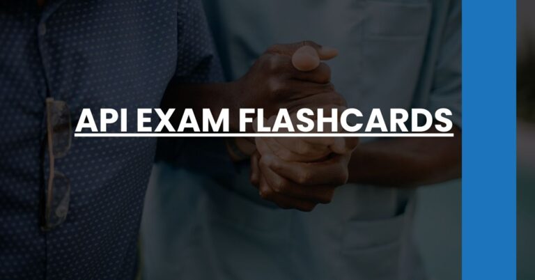 API Exam Flashcards
